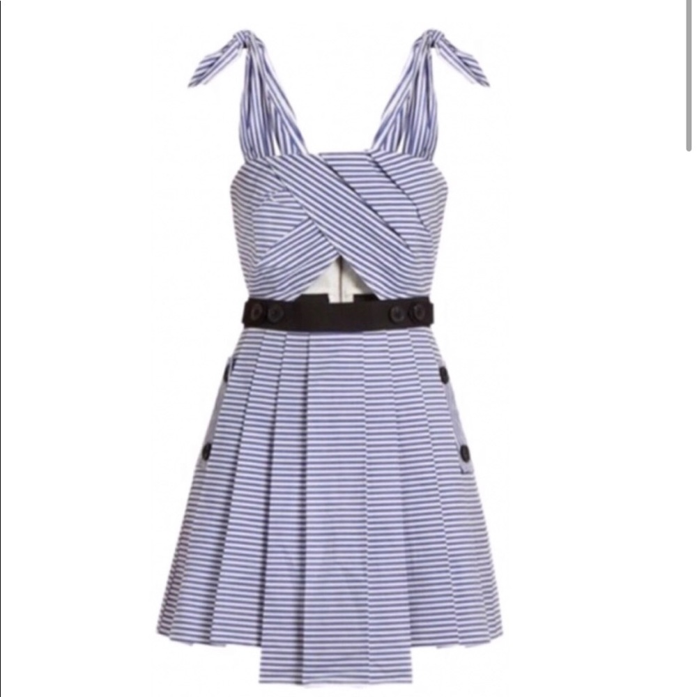 Self-Portrait Striped Mini Dress